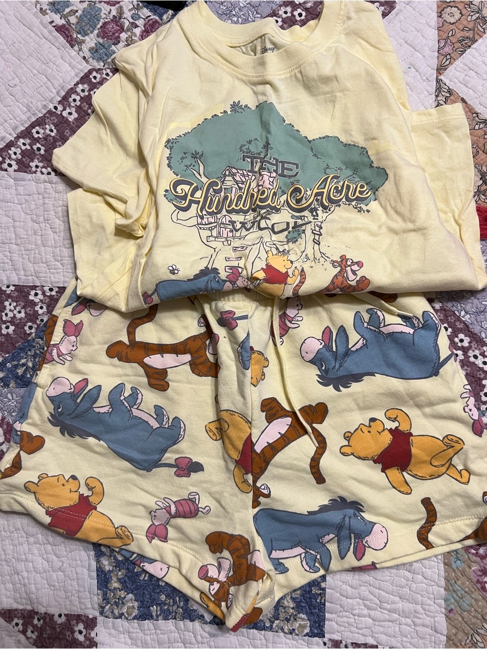 Winnie the Pooh Yellow Kids Pajama Set